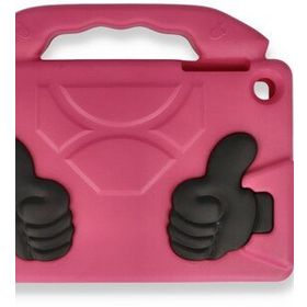 Alan Şanslı iPad 4 9.7 Pembe Like Stantlı Tablet Silikon Kılıf