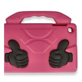 Alan Şanslı iPad 4 9.7 Pembe Like Stantlı Tablet Silikon Kılıf
