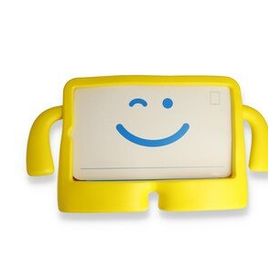 Alan Şanslı iPad 4 9.7 Sarı Karakter Tablet Silikon Kılıf