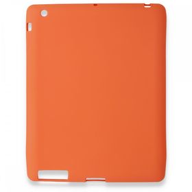 Alan Şanslı iPad 4 9.7 Turuncu Evo Tablet Silikon Kılıf