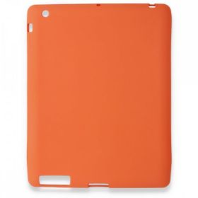 Alan Şanslı iPad 4 9.7 Turuncu Evo Tablet Silikon Kılıf