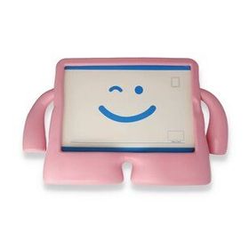 Alan Şanslı iPad 5 Air 9.7 Açık Pembe Karakter Tablet Silikon Kılıf