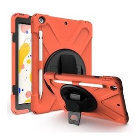 Alan Şanslı iPad 5 Air 9.7 Amazing Kapak Turuncu Tablet Kılıfı