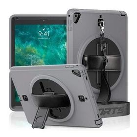 Alan Şanslı iPad 5 Air 9.7 Gri Strap C Otterbox Tablet Kapak Kılıf