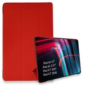 Alan Şanslı iPad 5 Air 9.7 Kırmızı Tablet Smart Kılıf