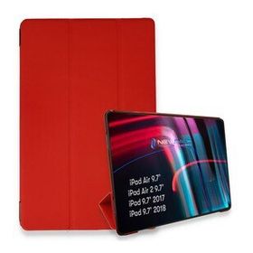 Alan Şanslı iPad 5 Air 9.7 Kırmızı Tablet Smart Kılıf