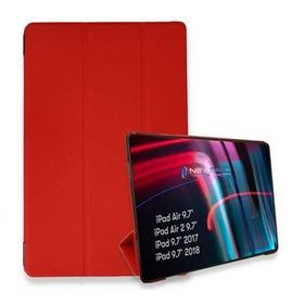 Alan Şanslı iPad 5 Air 9.7 Kırmızı Tablet Smart Kılıf