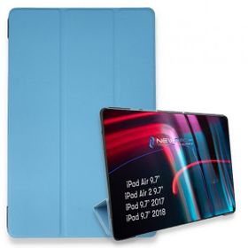 Alan Şanslı iPad 5 Air 9.7 Mavi Tablet Smart Kılıf