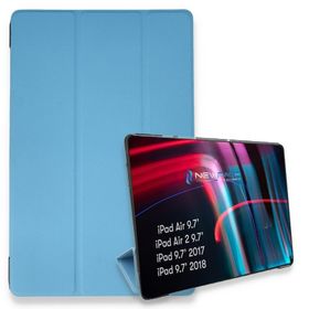 Alan Şanslı iPad 5 Air 9.7 Mavi Tablet Smart Kılıf