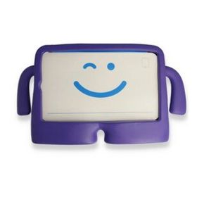 Alan Şanslı iPad 5 Air 9.7 Mor Karakter Tablet Silikon Kılıf