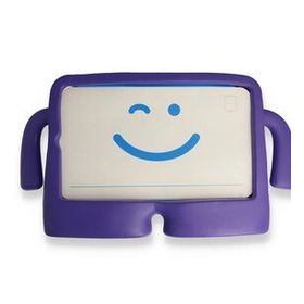 Alan Şanslı iPad 5 Air 9.7 Mor Karakter Tablet Silikon Kılıf