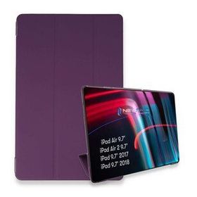 Alan Şanslı iPad 5 Air 9.7 Mor Tablet Smart Kılıf