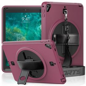 Alan Şanslı iPad 5 Air 9.7 Mürdüm Strap C Otterbox Tablet Kapak Kılıf