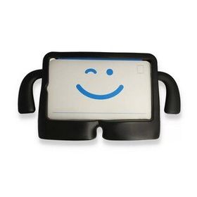 Alan Şanslı iPad 5 Air 9.7 Siyah Karakter Tablet Silikon Kılıf