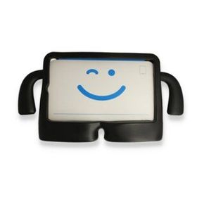 Alan Şanslı iPad 5 Air 9.7 Siyah Karakter Tablet Silikon Kılıf