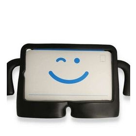 Alan Şanslı iPad 5 Air 9.7 Siyah Karakter Tablet Silikon Kılıf