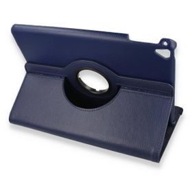 Alan Şanslı iPad 9.7 2018 360 Lacivert Tablet Deri Kılıf