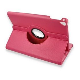 Alan Şanslı iPad 9.7 2018 360 Pembe Tablet Deri Kılıf