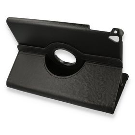 Alan Şanslı iPad 9.7 2018 360 Siyah Tablet Deri Kılıf