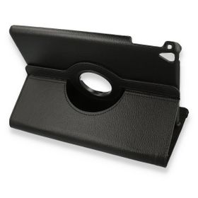 Alan Şanslı iPad 9.7 2018 360 Siyah Tablet Deri Kılıf