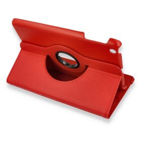 Alan Şanslı iPad Mini 1 Kırmızı 360 Tablet Deri Kılıf