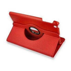Alan Şanslı iPad Mini 1 Kırmızı 360 Tablet Deri Kılıf