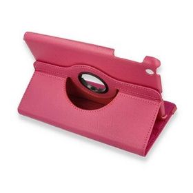 Alan Şanslı iPad Mini 1 Pembe 360 Tablet Deri Kılıf