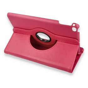 Alan Şanslı iPad Mini 4 Pembe 360 Tablet Deri Kılıf