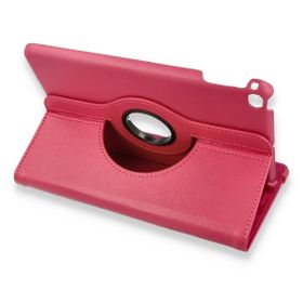 Alan Şanslı iPad Mini 4 Pembe 360 Tablet Deri Kılıf