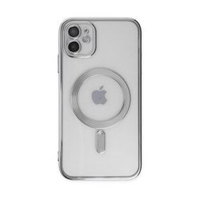 Alan Şanslı iPhone 11 Kross Magneticsafe Kapak Gümüş Cep Telefonu Kılıfı
