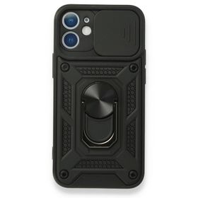 Alan Şanslı iPhone 11 Pars Lens Yüzüklü Standlı Silikon Kılıf