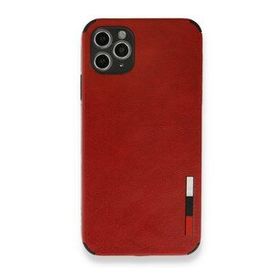 Alan Şanslı iPhone 11 Pro Kırmızı Loop Deri Silikon Kılıf