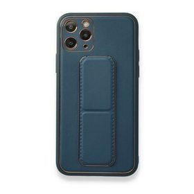 Alan Şanslı iPhone 11 Pro Mavi Coco Deri Standlı Kapak Kılıf