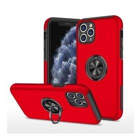 Alan Şanslı iPhone 11 Pro Max Elit Yüzüklü Kapak Kırmızı Kılıf