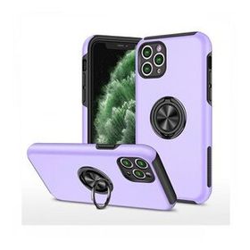 Alan Şanslı iPhone 11 Pro Max Elit Yüzüklü Kapak Mor Kılıf