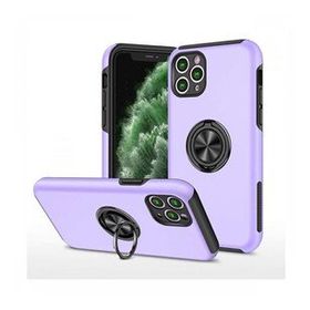Alan Şanslı iPhone 11 Pro Max Elit Yüzüklü Kapak Mor Kılıf