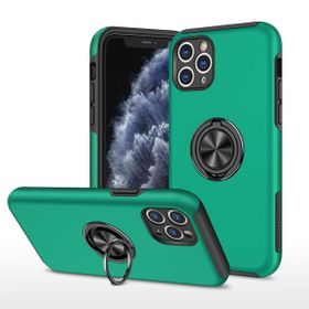 Alan Şanslı iPhone 11 Pro Max Elit Yüzüklü Kapak Yeşil Kılıf