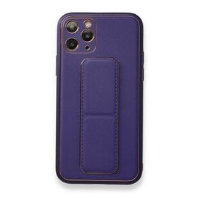 Alan Şanslı iPhone 11 Pro Mor Coco Deri Standlı Kapak Kılıf