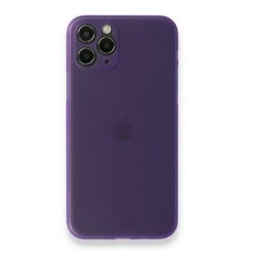 Alan Şanslı iPhone 11 Pro Mor PP Ultra İnce Kapak Kılıf