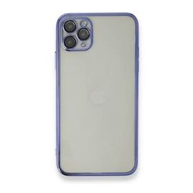 Alan Şanslı iPhone 11 Pro Razer Lensli Silikon Mor Cep Telefonu Kılıfı