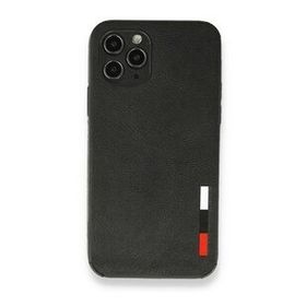 Alan Şanslı iPhone 11 Pro Siyah Loop Deri Silikon Kılıf