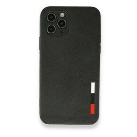 Alan Şanslı iPhone 11 Pro Siyah Loop Deri Silikon Kılıf