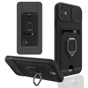 Alan Şanslı iPhone 11 Zuma Kartvizitli Yüzüklü İpli Silikon Kılıf