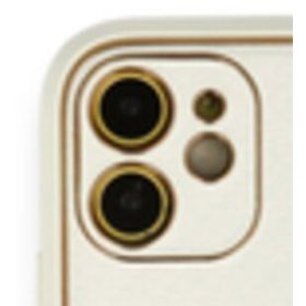 Alan Şanslı iPhone 12 Beyaz Coco Karbon Silikon Arka Kapak