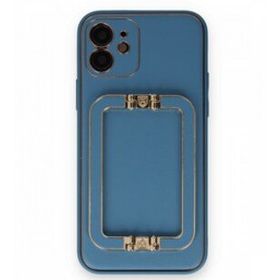 Alan Şanslı iPhone 12 Coco Elit Kapak Mavi Cep Telefonu Kılıfı