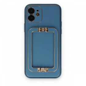 Alan Şanslı iPhone 12 Coco Elit Kapak Mavi Cep Telefonu Kılıfı
