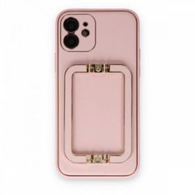 Alan Şanslı iPhone 12 Coco Elit Kapak Pembe Cep Telefonu Kılıfı