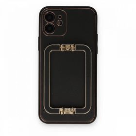 Alan Şanslı iPhone 12 Coco Elit Kapak Siyah Cep Telefonu Kılıfı