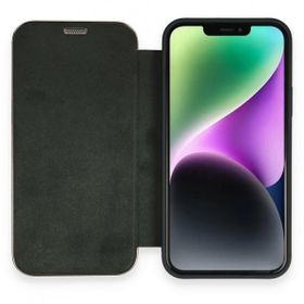 Alan Şanslı iPhone 12 Dolpin Kapaklı Koyu Yeşil Cep Telefonu Kılıfı