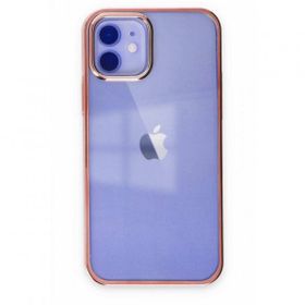 Alan Şanslı iPhone 12 Element Silikon Pembe Cep Telefonu Kılıfı